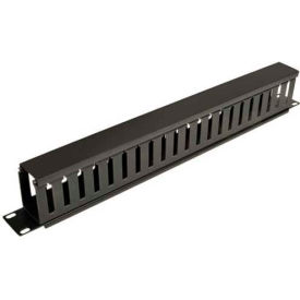 1U SmartRack Horizontal Cable Manager, Finger Duct with Cover