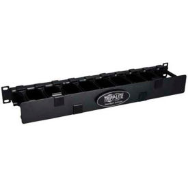 1U High Capacity Horizontal Cable Manager, Finger Duct with Cover