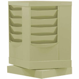 20 Pocket Rotary Literature Rack - Tan
