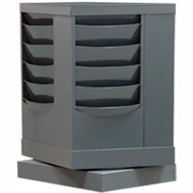 20 Pocket Rotary Literature Rack - Gray
