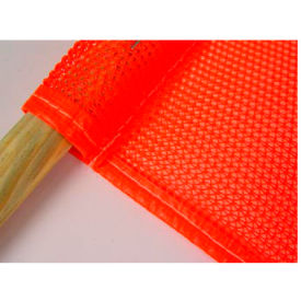 Mesh, 18" x 18" Flag, 27" Wooden Handle