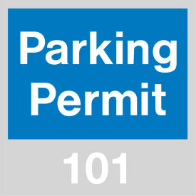 Parking Permit - Blue Windshield
