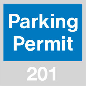 Parking Permit - Blue Windshield