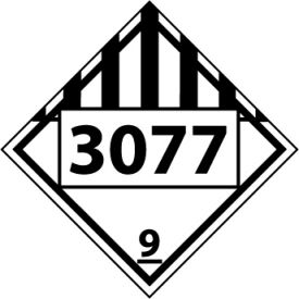DOT Placard - Four Digit 3077