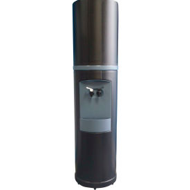 Bottleless Fahrenheit Model Commercial Cold Water Cooler with Filtration, Black with Blue Trim