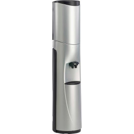 Commercial Room Temp/Cold Bottled Water Cooler - Silver W/ Black Trim
