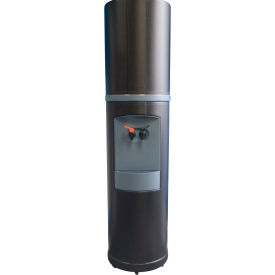 Commercial Hot/Cold Bottled Water Cooler Dispenser - Black W/ Blue Trim