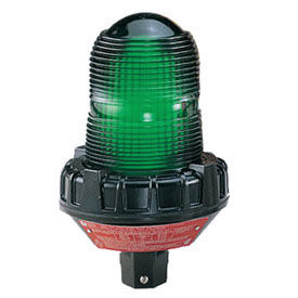 Flashing light, LED, 120-240VAC, hazard location, Green