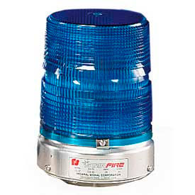 Strobe double, 120VAC, Blue