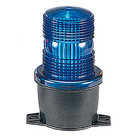 Strobe, pipe mount, 120VAC, Blue