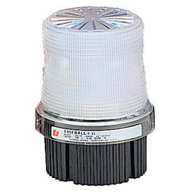 Strobe, 120VAC, pipe/surface mount, Clear