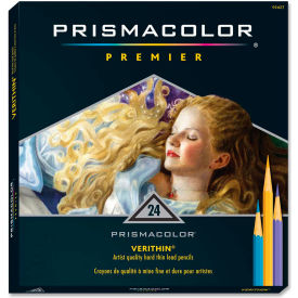 Verithin Colored Pencil, Assorted Lead, Assorted Barrel, 24/Set