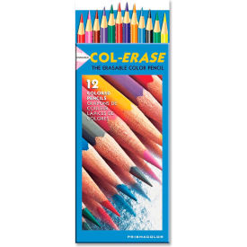 Col-Erase Pencils, Tuscan Red, Terracotta, Blue, Carmine Red Lead, 12/Set