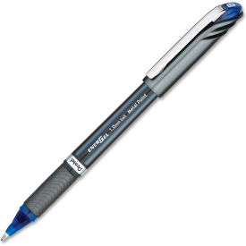 Liquid Gel Pens - Blue Ink - Gray Barrel - Dozen