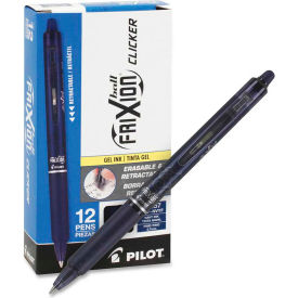 Erasable Retractable Gel Pens - Navy Ink - Navy Blue Barrel - Dozen