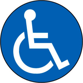 Walk On Floor Sign - Handicapped Symbol