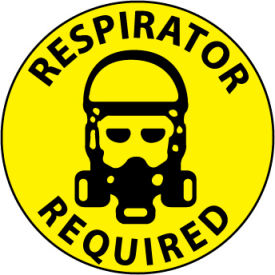 Walk On Floor Sign - Respirator Required