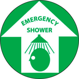 Walk On Floor Sign - Emergency Shower