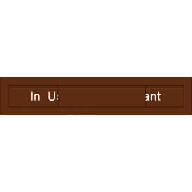 Engraved Occupancy Sign - In Use Vacant - Brown