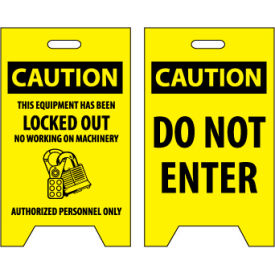 Floor Sign - Caution This Equipment Has Been Locked Out Do Not Enter