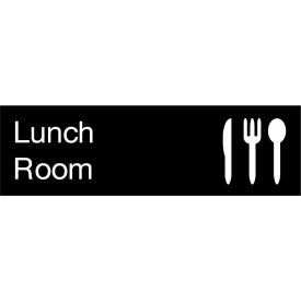 Engraved Sign - Lunch Room - Black