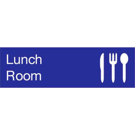 Engraved Sign - Lunch Room - Blue