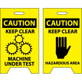 Floor Sign - Caution Keep Clear Machine Under Test