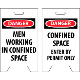 Floor Sign - Danger Men Working In Confined Space