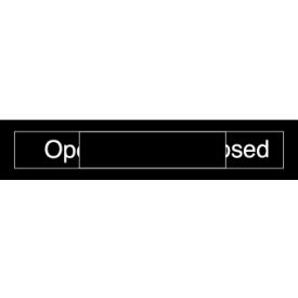 Engraved Occupancy Sign - Open Closed - Brown