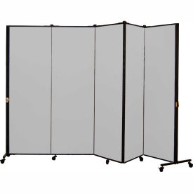 Healthflex Portable Medical Privacy Screen, 5-Panel, Vinyl Granite