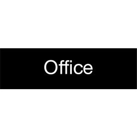 Engraved Sign - Office - Black