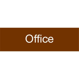 Engraved Sign - Office - Brown