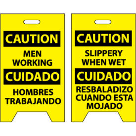 Floor Sign - Caution Men Working Cuidado Hombres Trabajando