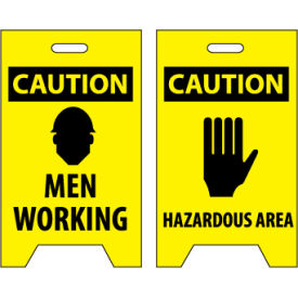 Floor Sign - Caution Men Working Hazardous Area