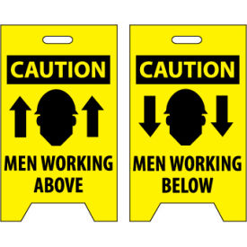 Floor Sign - Caution Men Working Above/Below