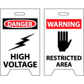 Floor Sign - Danger High Voltage Warning Restricted Area
