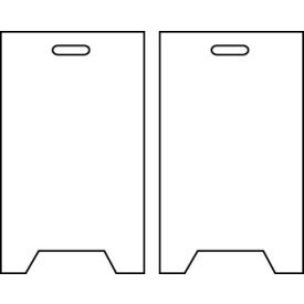 Floor Sign - Blank White