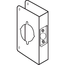 Wrap Around For Installing the Marks Levers, 2-3/4"Backset, Stainless Steel
