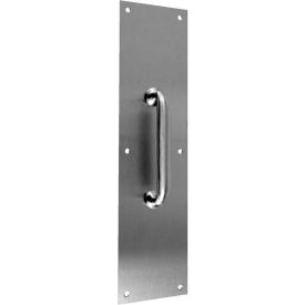 Pull Plate W/Cast Pull, 4"x16"Plate Size, 1-5/16"Clearance, Oil Rubbed Bronze
