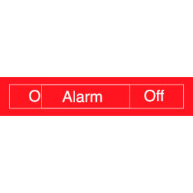 Engraved Occupancy Sign - Alarm On Off - Gray