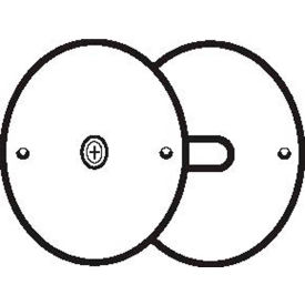 Hole Filler Plate, 2-5/8"Dia, Silver Coated