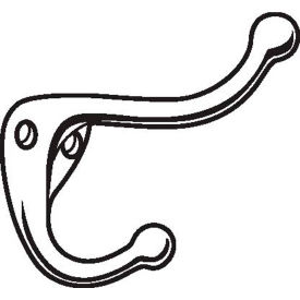 Coat Hooks, Polish Brass