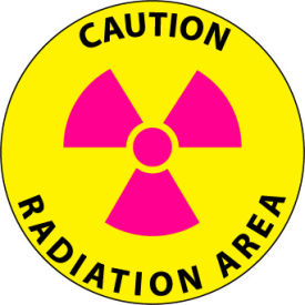 Caution Radiation Area Walk On Floor Sign