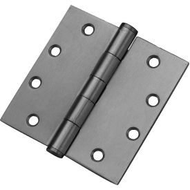 Full Mortise Plain Bearing Hinge, 4-1/2"x4-1/2", Stainless Steel