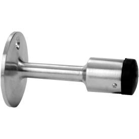 Door Stop, 3-7/8", ANSI L12021, Brushed Chrome