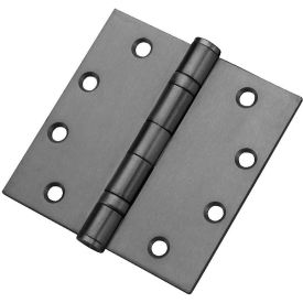 Don Jo Non Removable Pin Mortise Ball Bearing Template Hinge, 4-1/2"x4-1/2W, SS