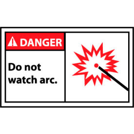 Flash Tested ANSI/ISO Symbol - 5" x 3.5" - Vinyl - Pack of 25