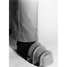 Safety Foot Guards, Rubber Strap, Thermo-Foam Plastic, Green, 5" Width, One Size, 1 Pair