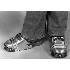 Women's Foot Guards, Rubber Strap W/Tension Buckle, Aluminum Alloy, 4-1/2"W, 1 Pair