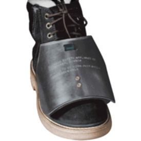 Metatarsal Guards, Rubber Strap, Aluminum Alloy, 12"L, 1 Pair